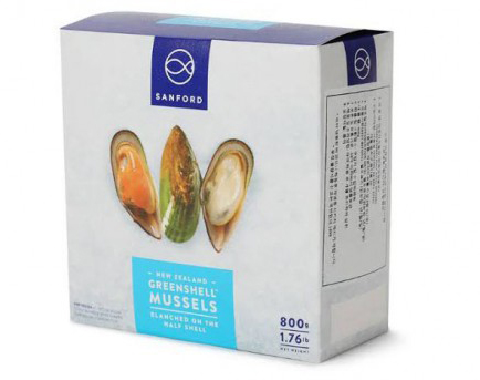 Frozen Mussel Green Half Shel